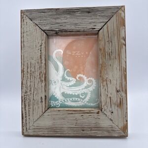 Azzure Home Rustic Distressed Wood Picture Frame 4x6 Farmhouse Coastal Decor